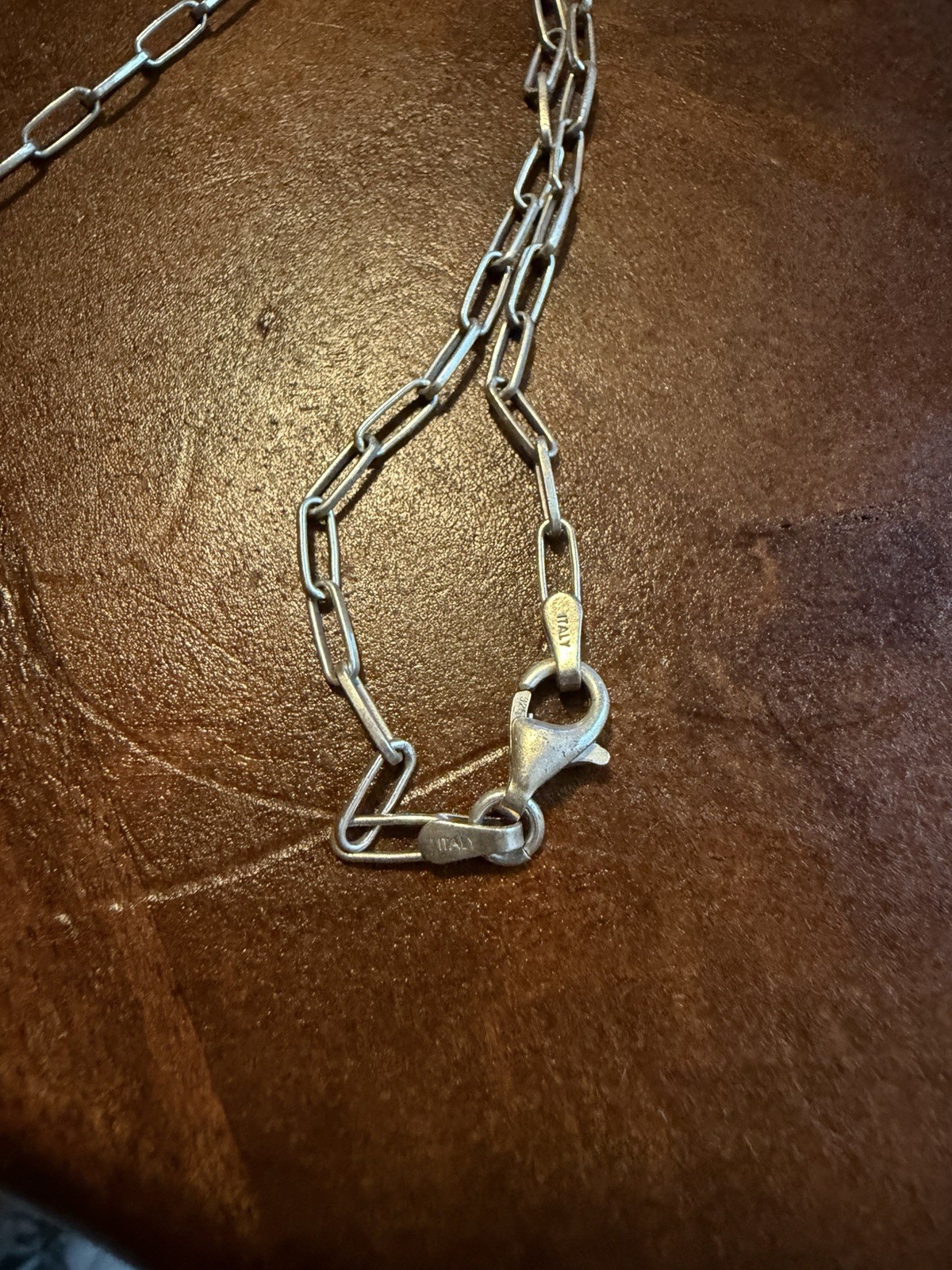 16 Inch 925 Sterling Silver Paper Clip Chain
