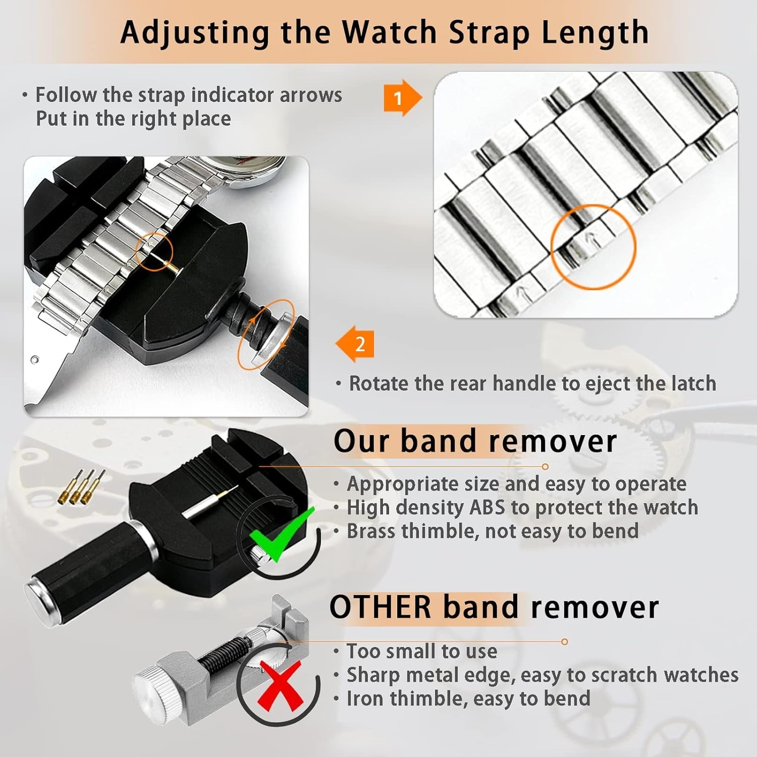 Comprehensive Watch Repair Tools Set with Adjustable Case Opener & Batteries
