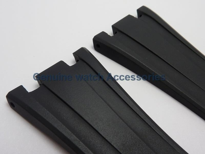 AUDEMARS PIGUET ROYAL OAK BLACK RUBBER SILICON(28mm X 18mm) STRAP BAND BRAND NEW