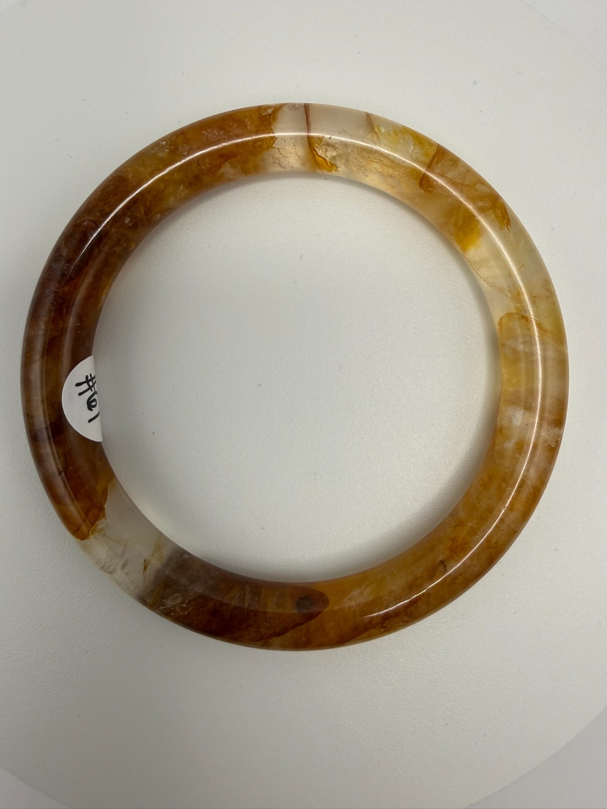 Natural Golden Healer Bangle – Size 61mm – B4-4151