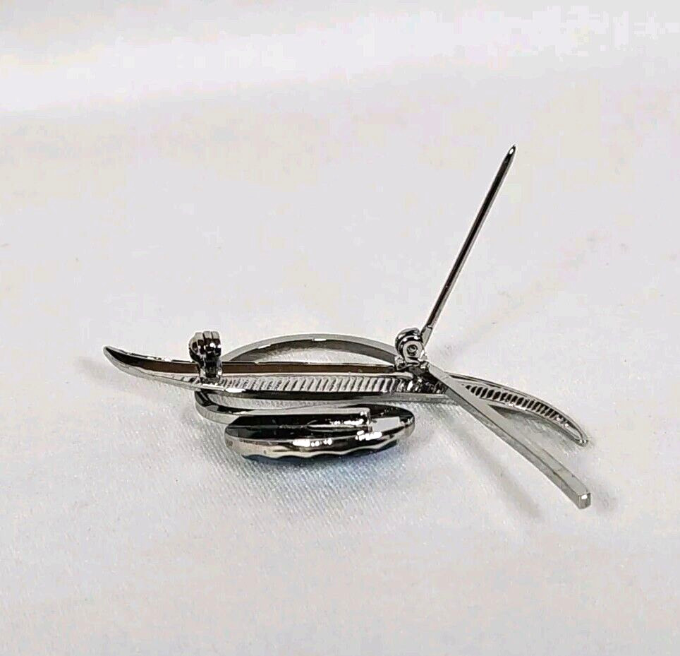 Ariki Abstract Pana Shell Brooch Silver Palladium Plated Pin