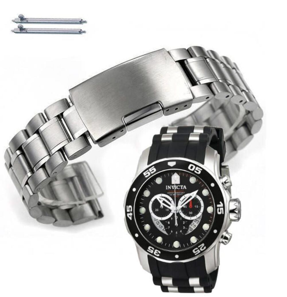 Metal Replacement Watch Band Fits Invicta Pro Diver 48mm Scuba 6977 6978 #5015