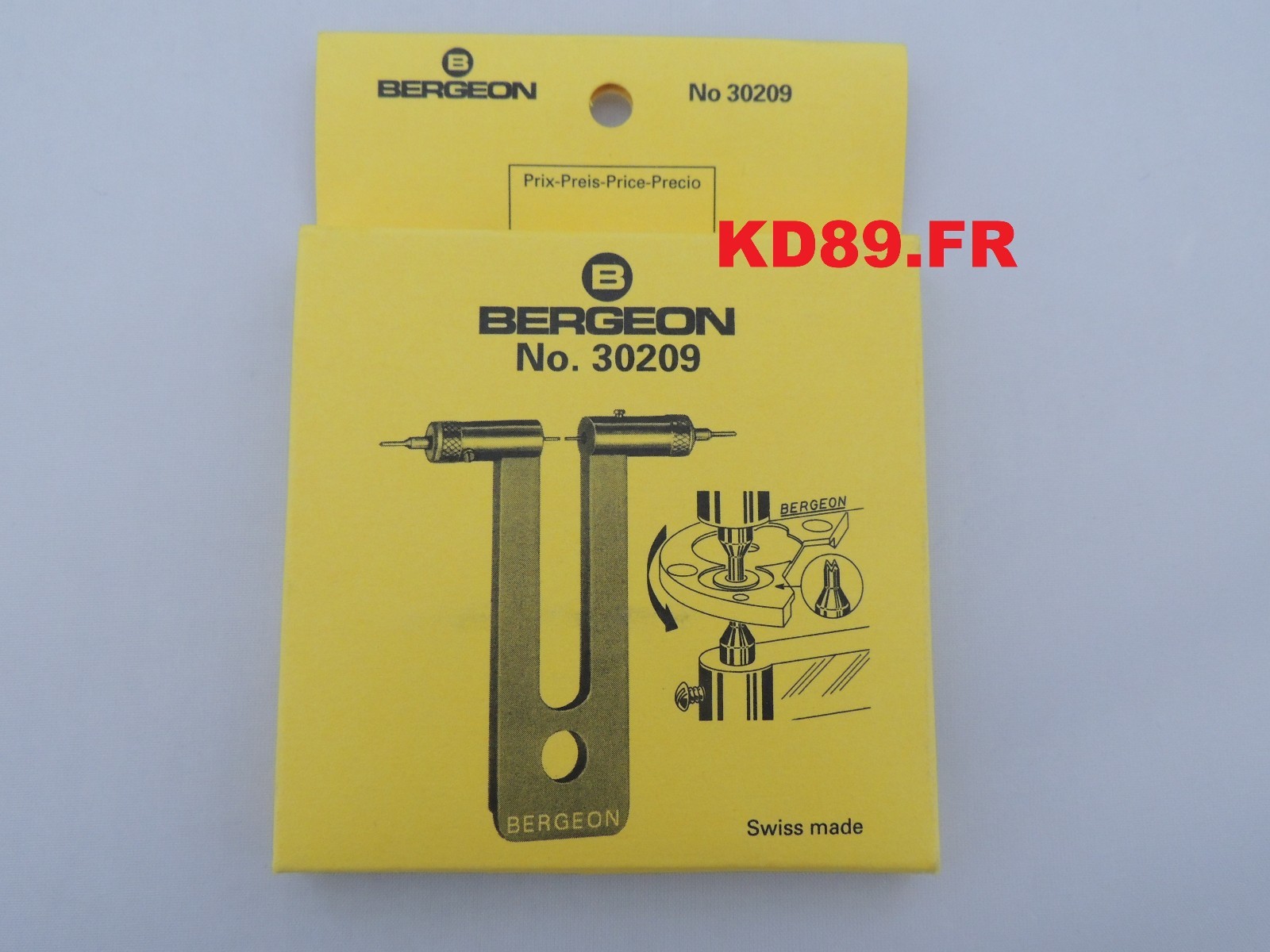 Bergeon 30209 Screw extractor With 2 driving pins No 30209-C SWISS MADE