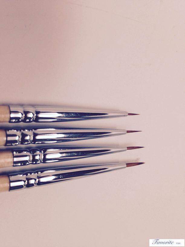 PURE RED SABLE OIL ARTIST QUALITY POINTED BRUSH #000, 00, 0, 1 Package of 3