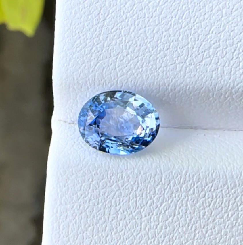 AIG Certified 2.11ct Blue/White Bi Color Sapphire | Natural from Madagascar