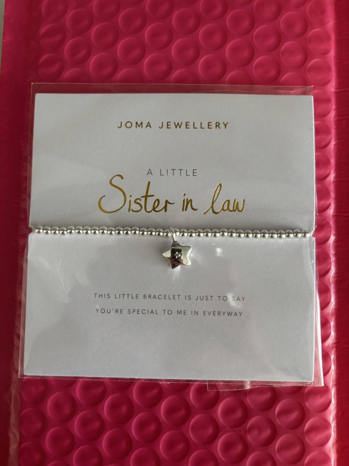 Joma Jewellery A little Sister In Law Bracelet
