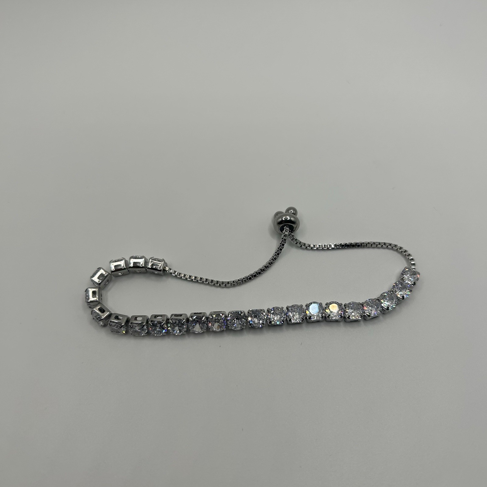 Moissanite Iced Tennis Bracelet Silver 5mm Adjustable New VVS1 D Fast Shipping