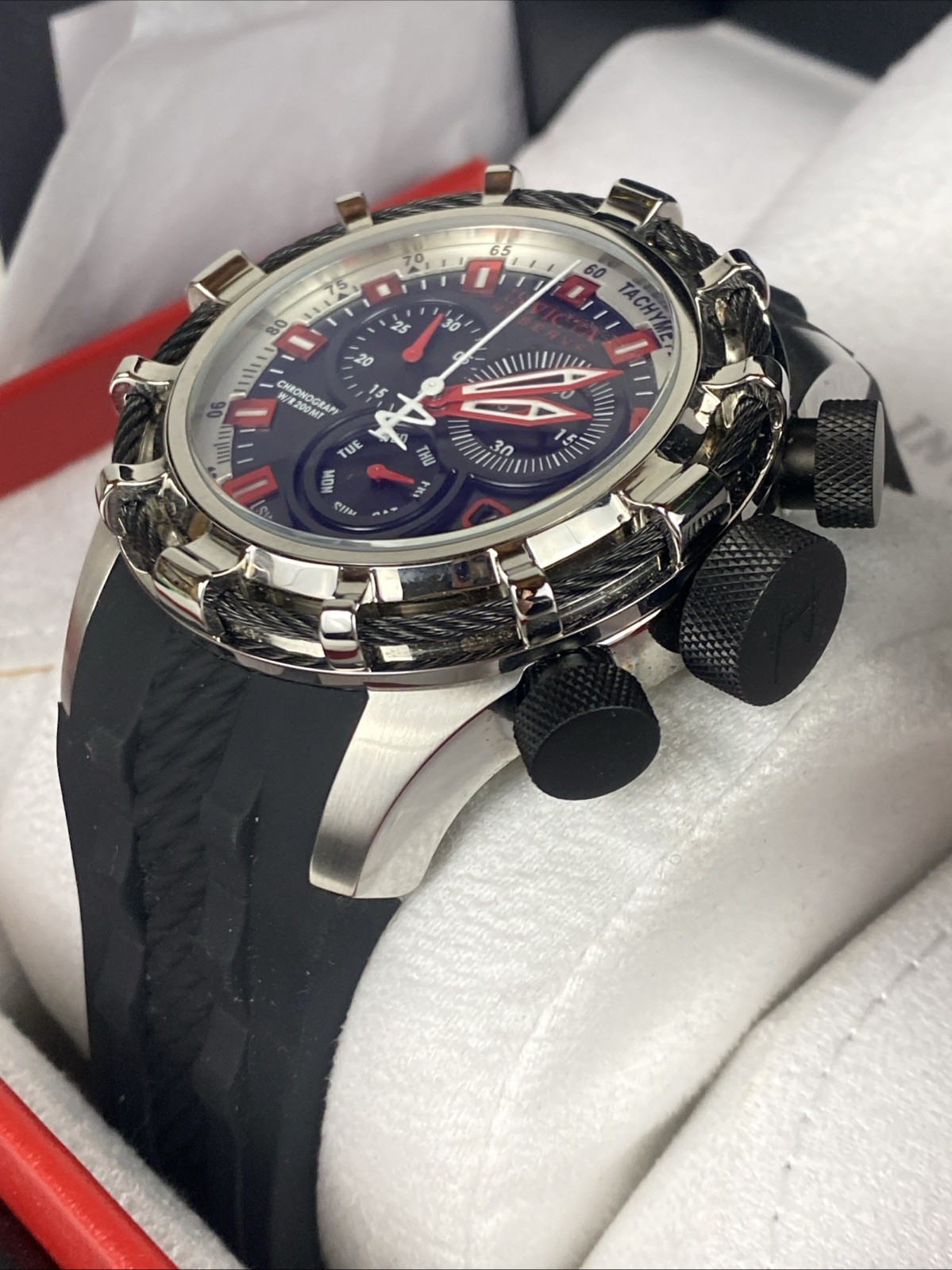 Invicta Reserve Bolt 20479 Nautical Chronograph Sport Watch 50mm Has New Battery