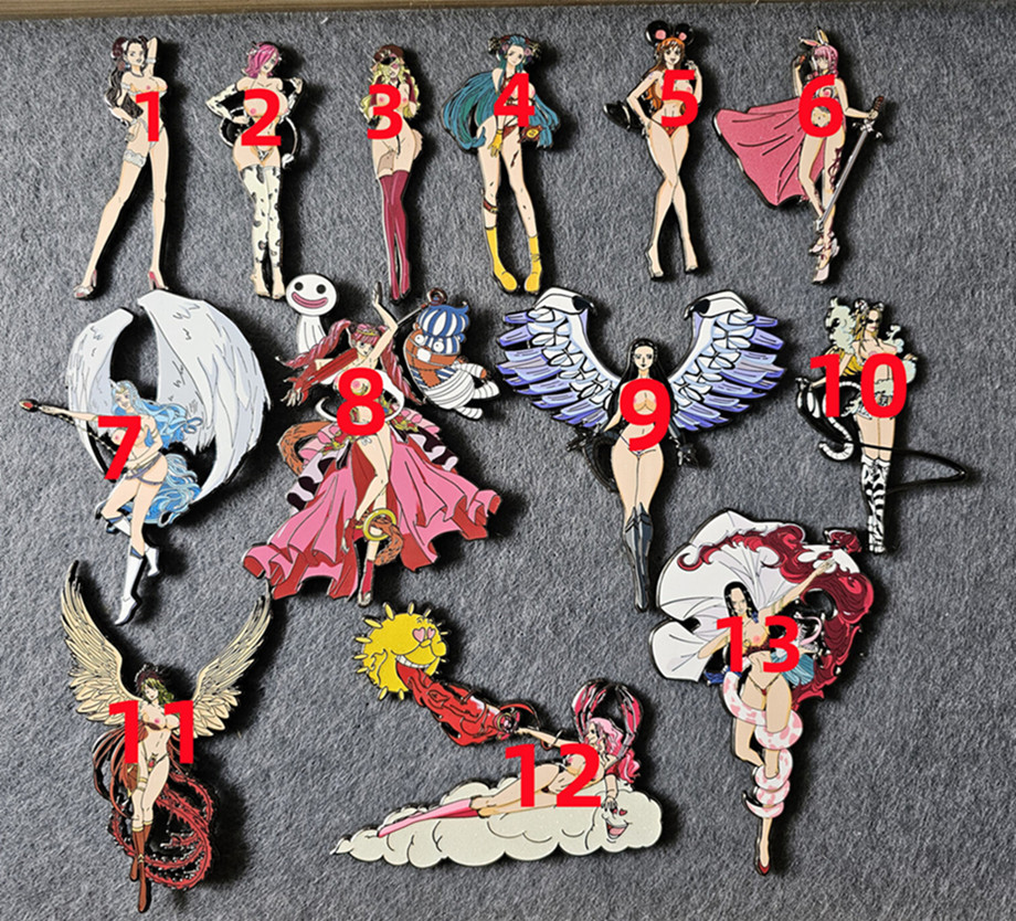 New ！One Piece figure Limited Metal Enamel Pin Badge Anime Collectible