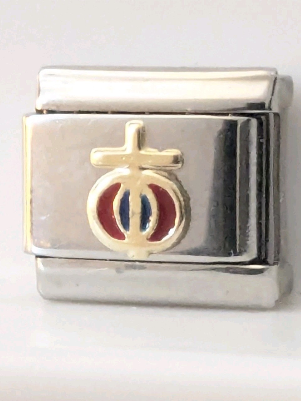 Authentic Boxing Christian Marriage Cross Italian Charm 9mm Classic A158