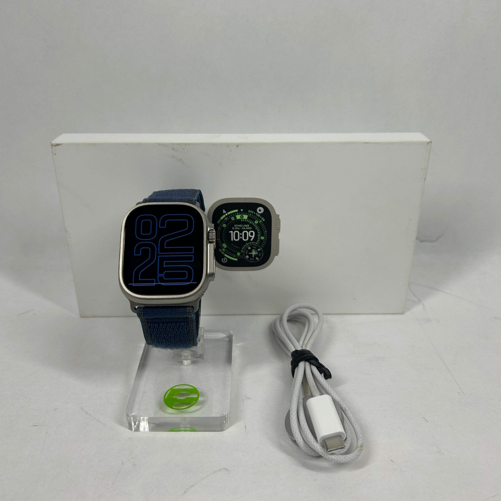 Unlocked Apple Watch Ultra 3 49MM Blue/Bright Blue Trail Loop MEWR4LW/A