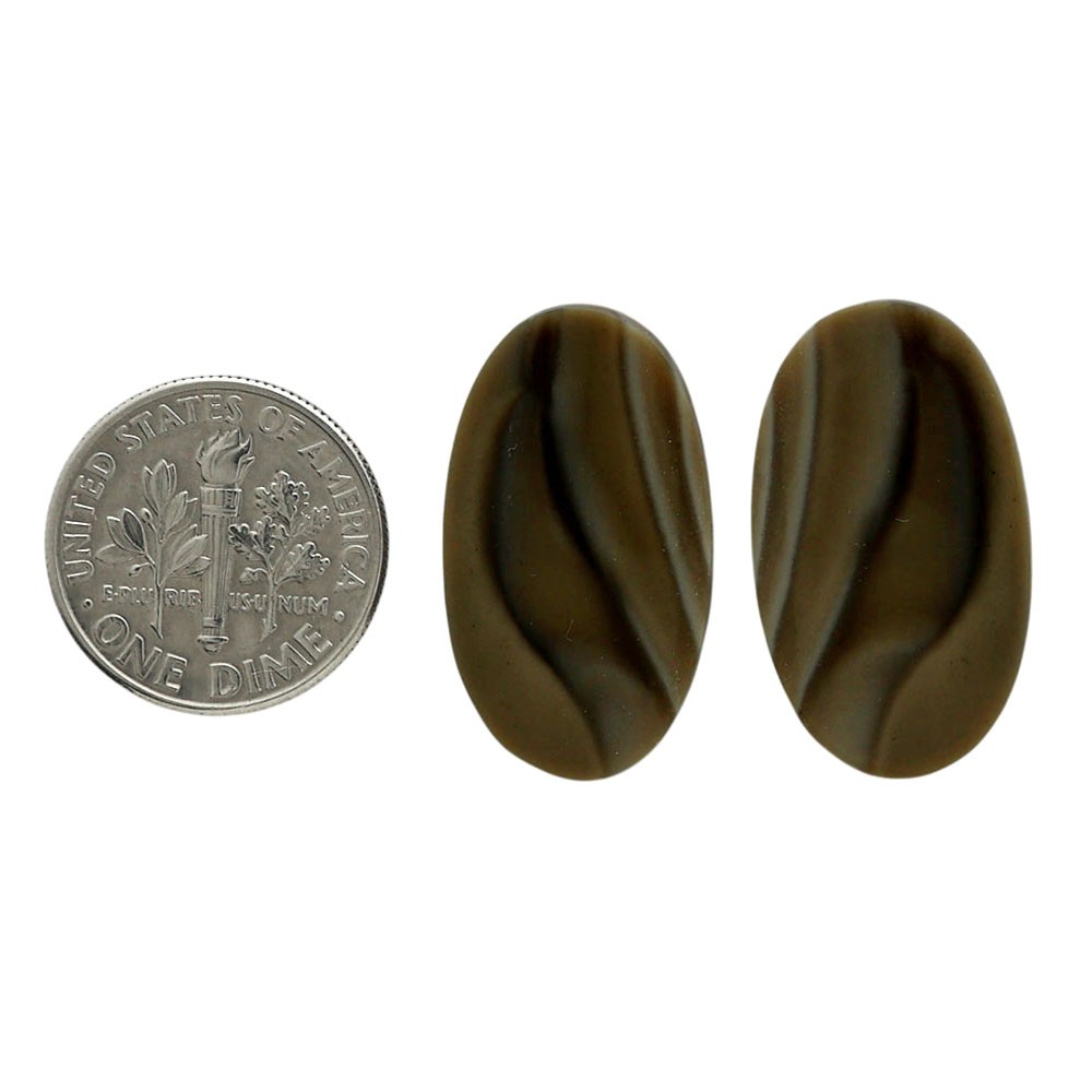 Natural Flint Stone Pair 14.2×24.7×4 mm Oval Shape Polished Gemstone LS133-06998
