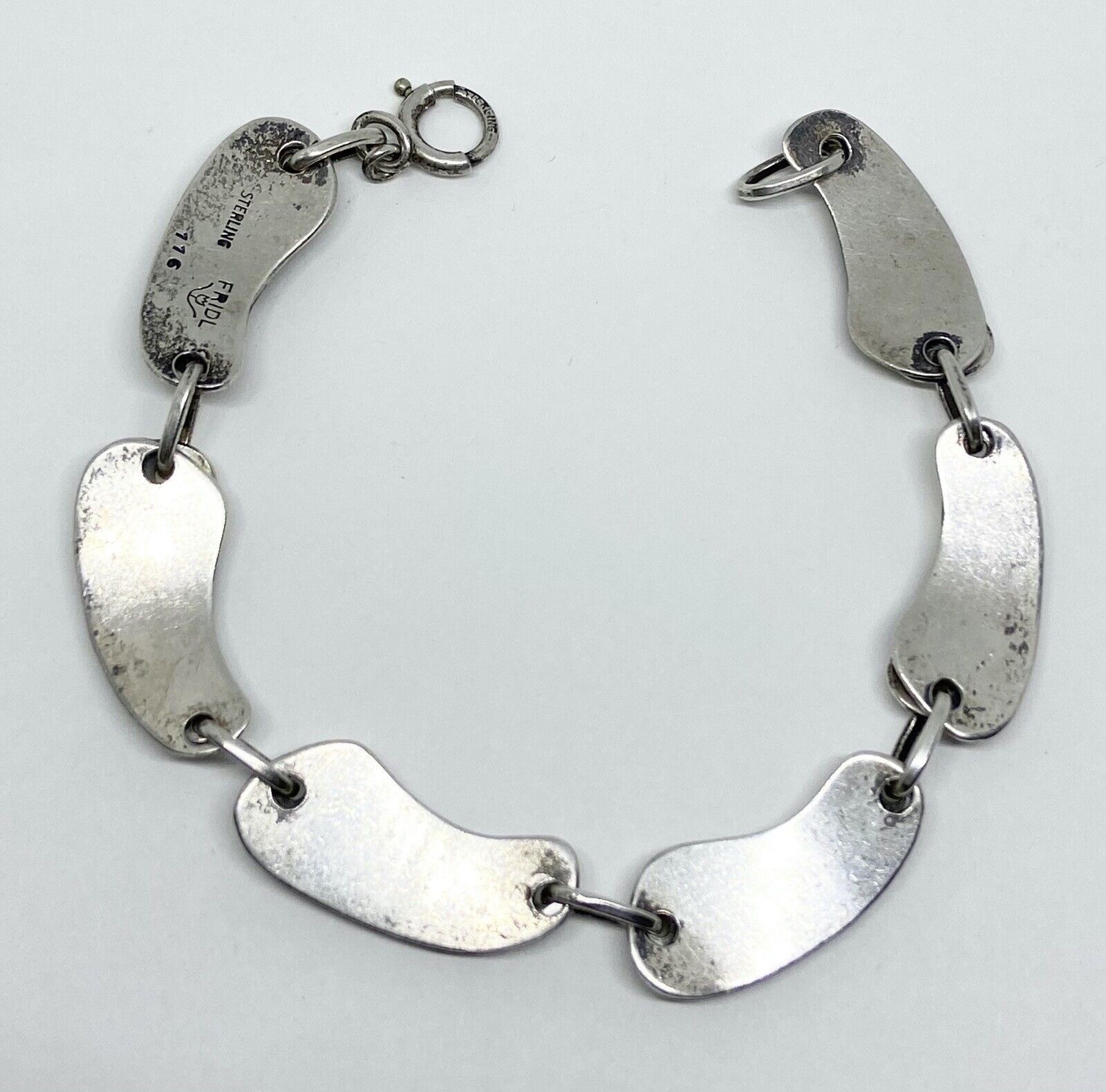 Fridl Silver Bracelet 925 Sterling 116 SIGNED FRIDL BLUMENTHAL 20.99g 7.25″ Read