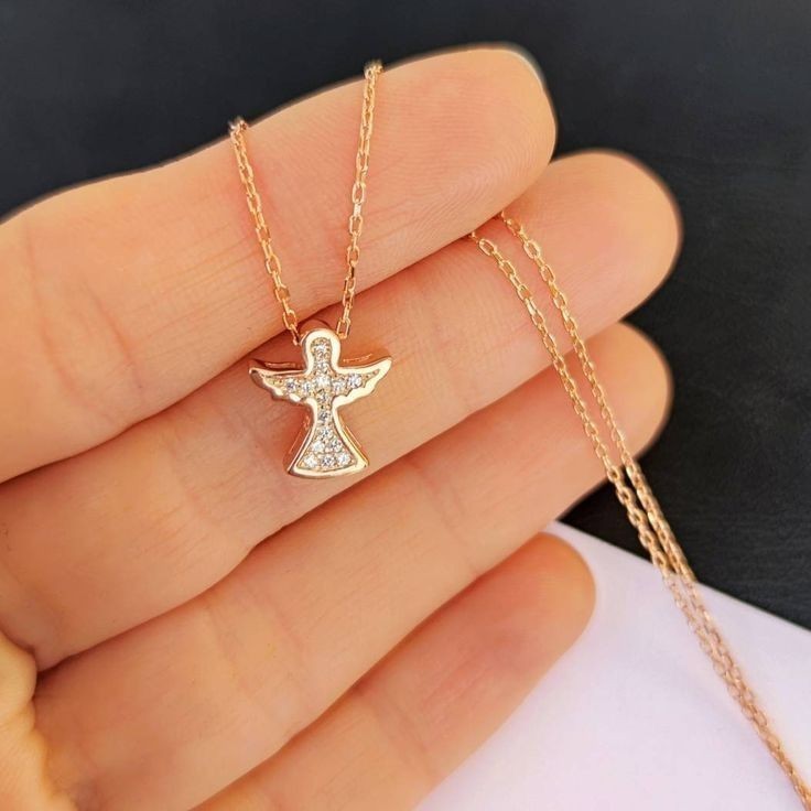 Round Cut Simulated Diamond Accents Unisex Bird Pendant 14k Yellow Gold Plated