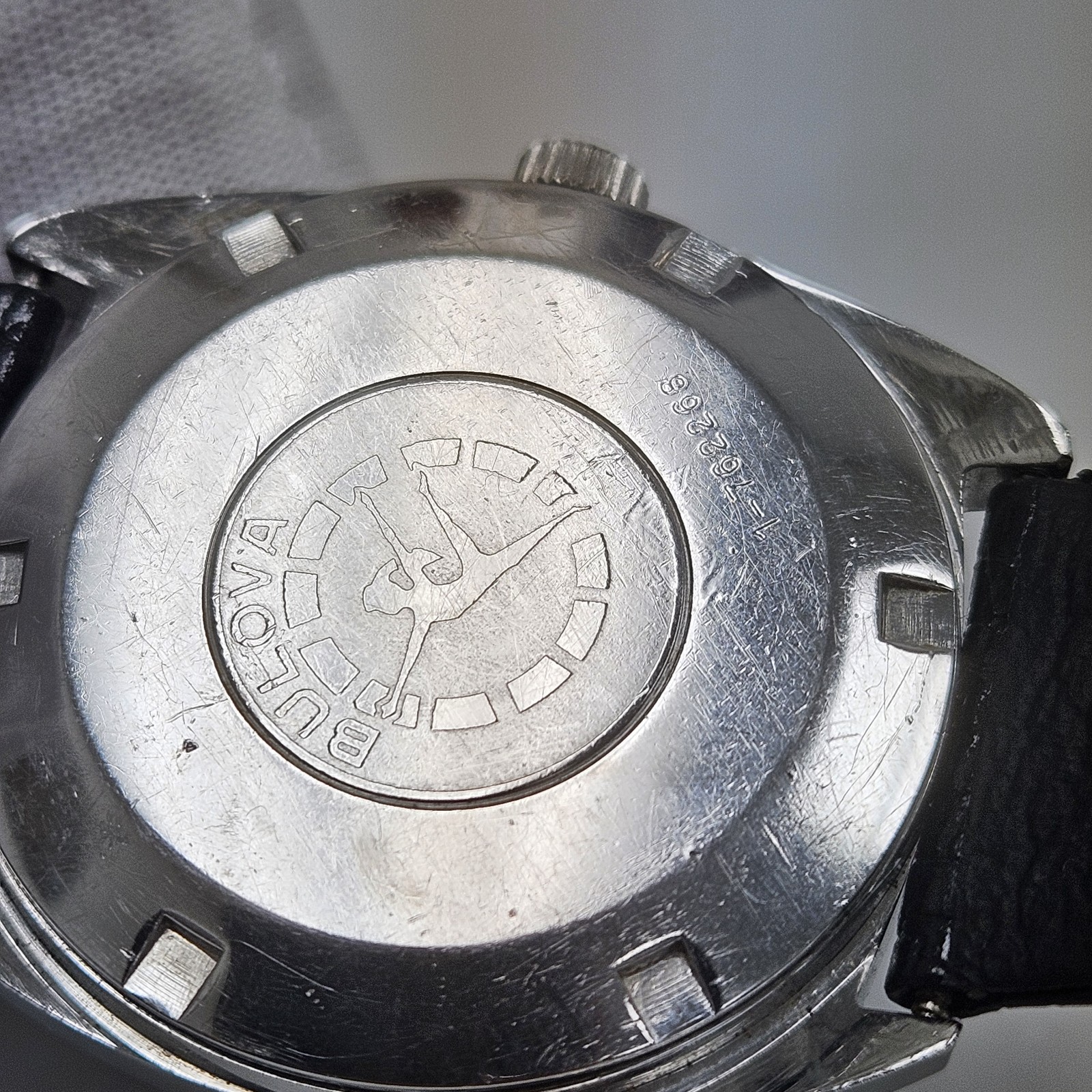 Vintage BULOVA Men’s Automatic Watch 23Jewels Day/date Black Dial Cal 11ANABC