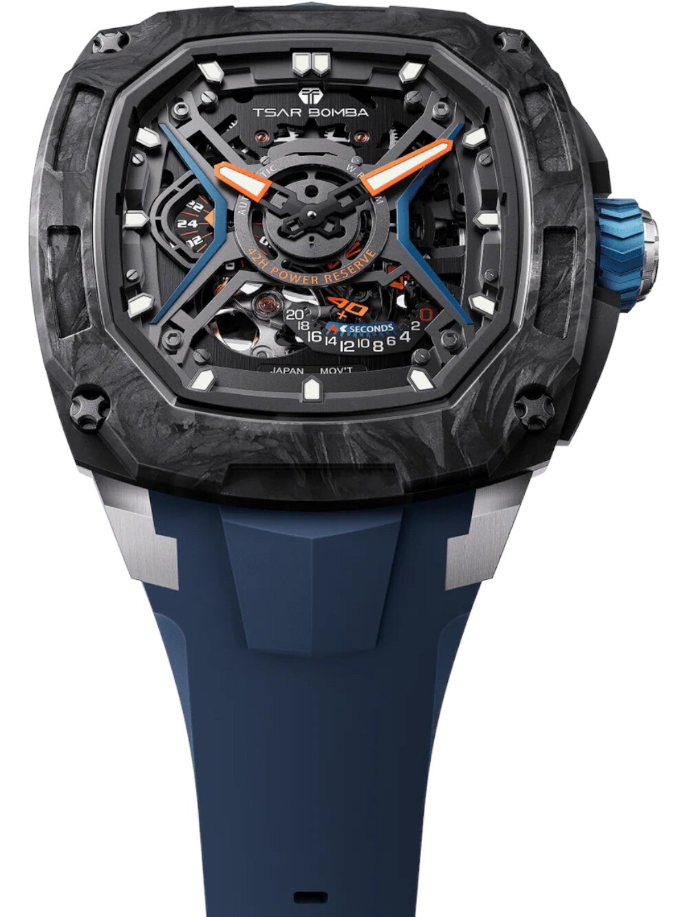 Tsar Bomba TB8605-02 Mens Watch Dark Matter 5 Automatic 43mm 5ATM