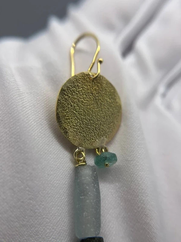 Antique Style Craft Earrings – Brass & 925 Silver – Limited Edition