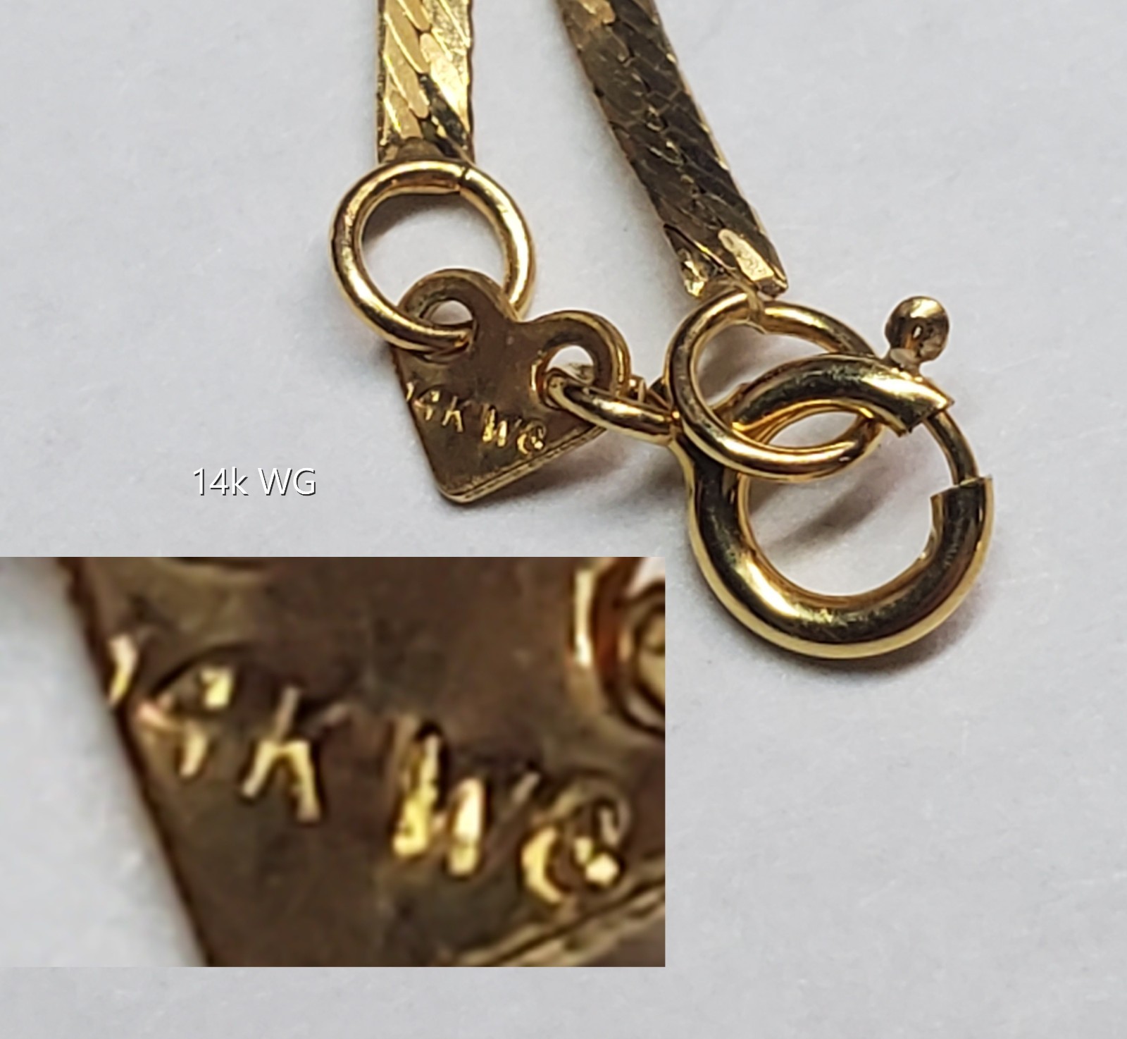 14k 1.58g Gold Chain (18inch & never worn) + 14k 0.57g Gold Filled Cross Pendant