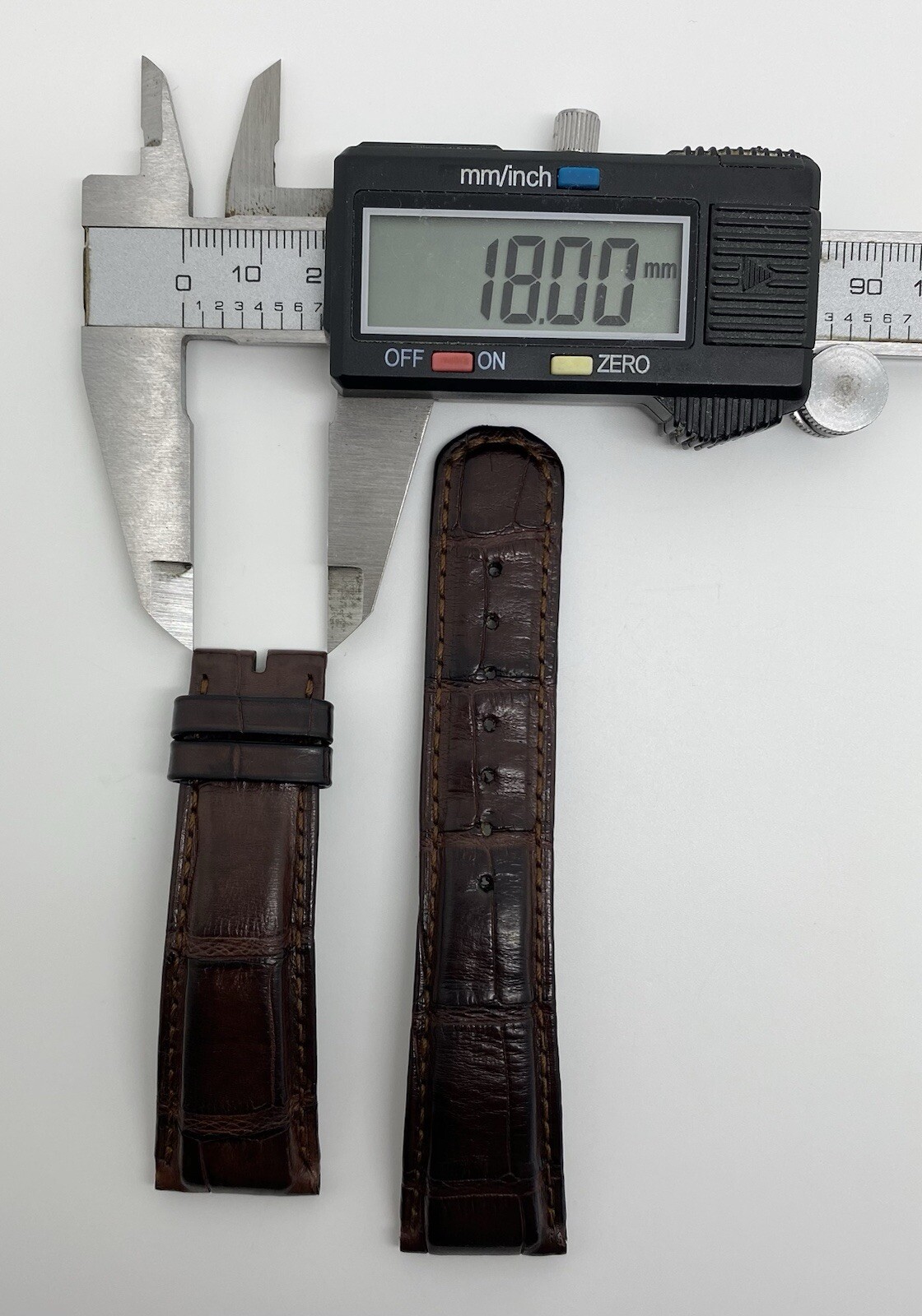 Authentic A. Lange & Sohne 22mm x 18mm Brown Alligator Watch Strap Band OEM