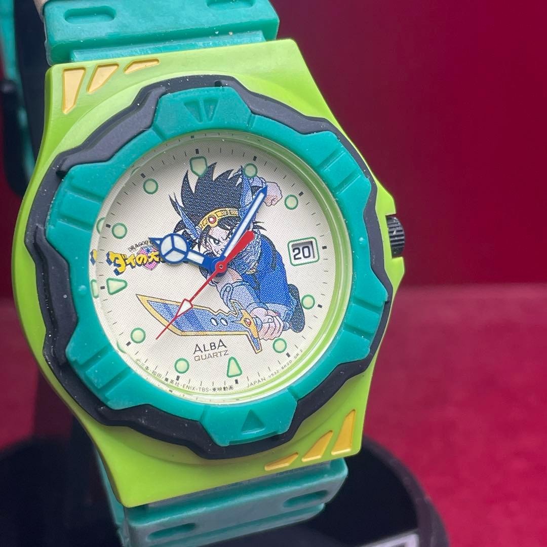 Seiko ALBA ACBL025 Dragon Quest Dai Quartz Character Watch 40mm Used