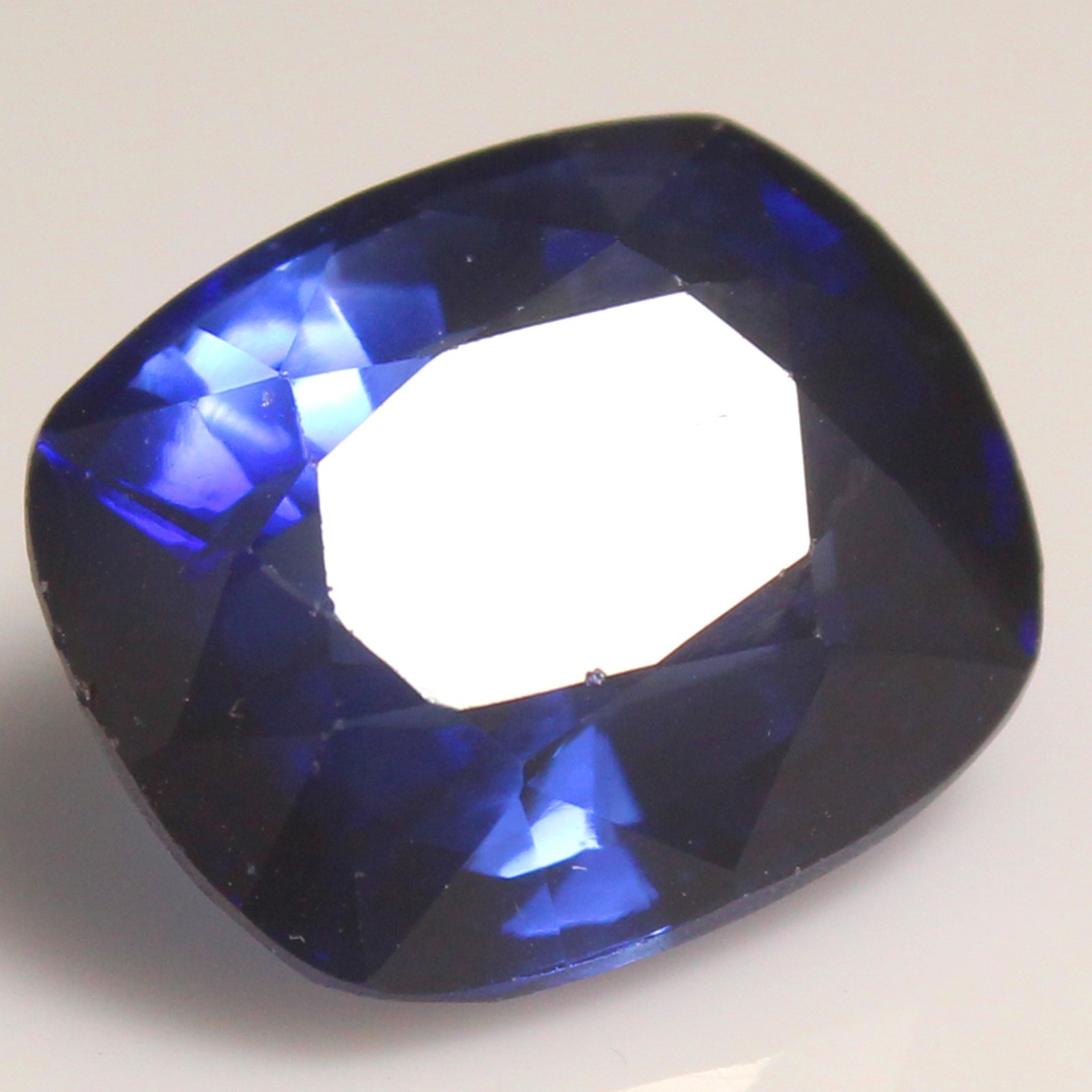 Certified Natural 12.00 Ct Ceylon Blue Sapphire 14×12 MM Cushion Loose Gemstone