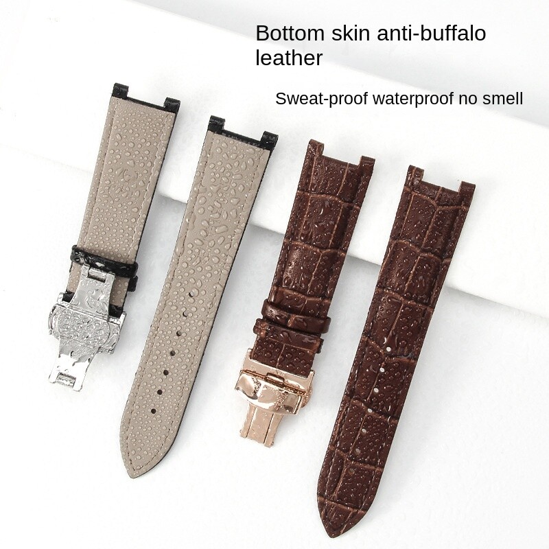 Genuine Leather Watch Strap 22mm Comfortable Durable Classic band fits Gucci
