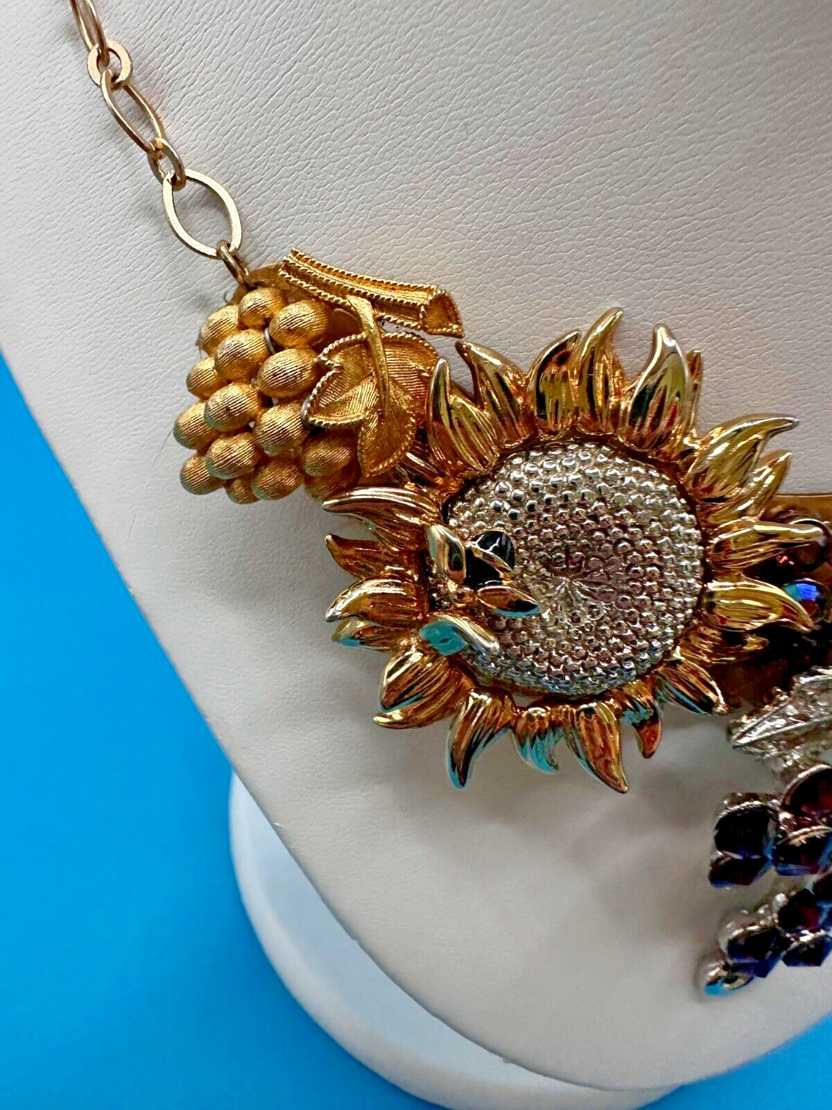 Kelley Hollis Necklace Vtg Restored Piece to Modern Style One Of A Kind Handmade
