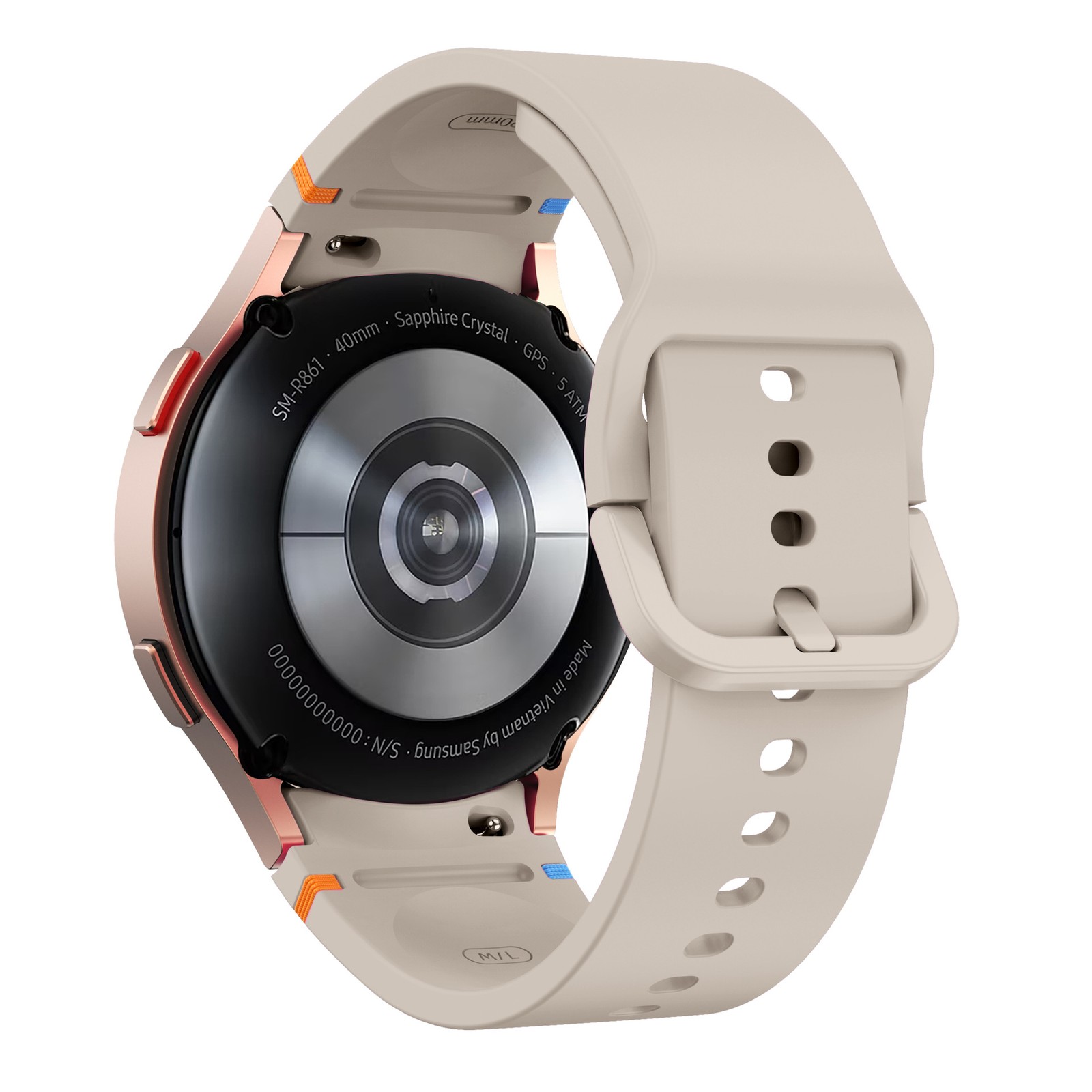 Fits Samsung Galaxy Watch7/6/5/4 Silicone Watch Strap Waterproof Durable Band