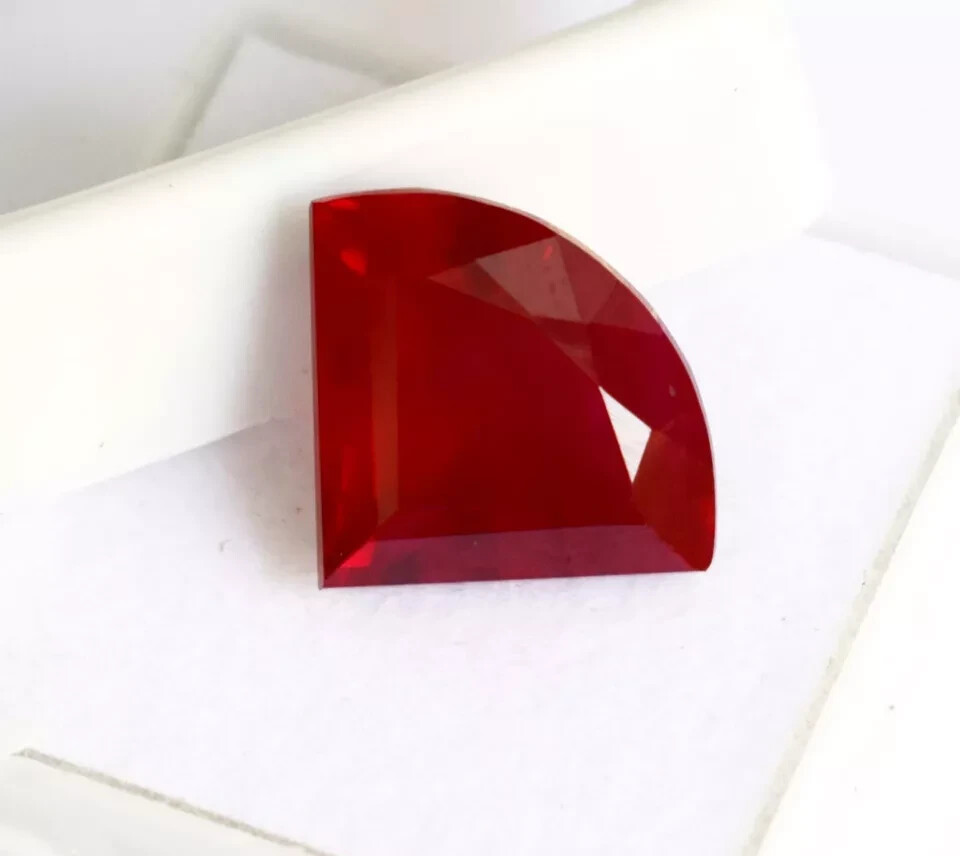 Natural 11 Ct Ruby Red Fancy Shape Certified Loose Gemstone With Free Gift