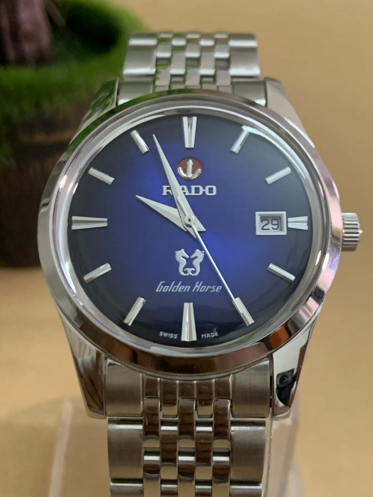 Rado Golden Horse Blue Dial Men’s Automatic Wristwatch Swiss Made