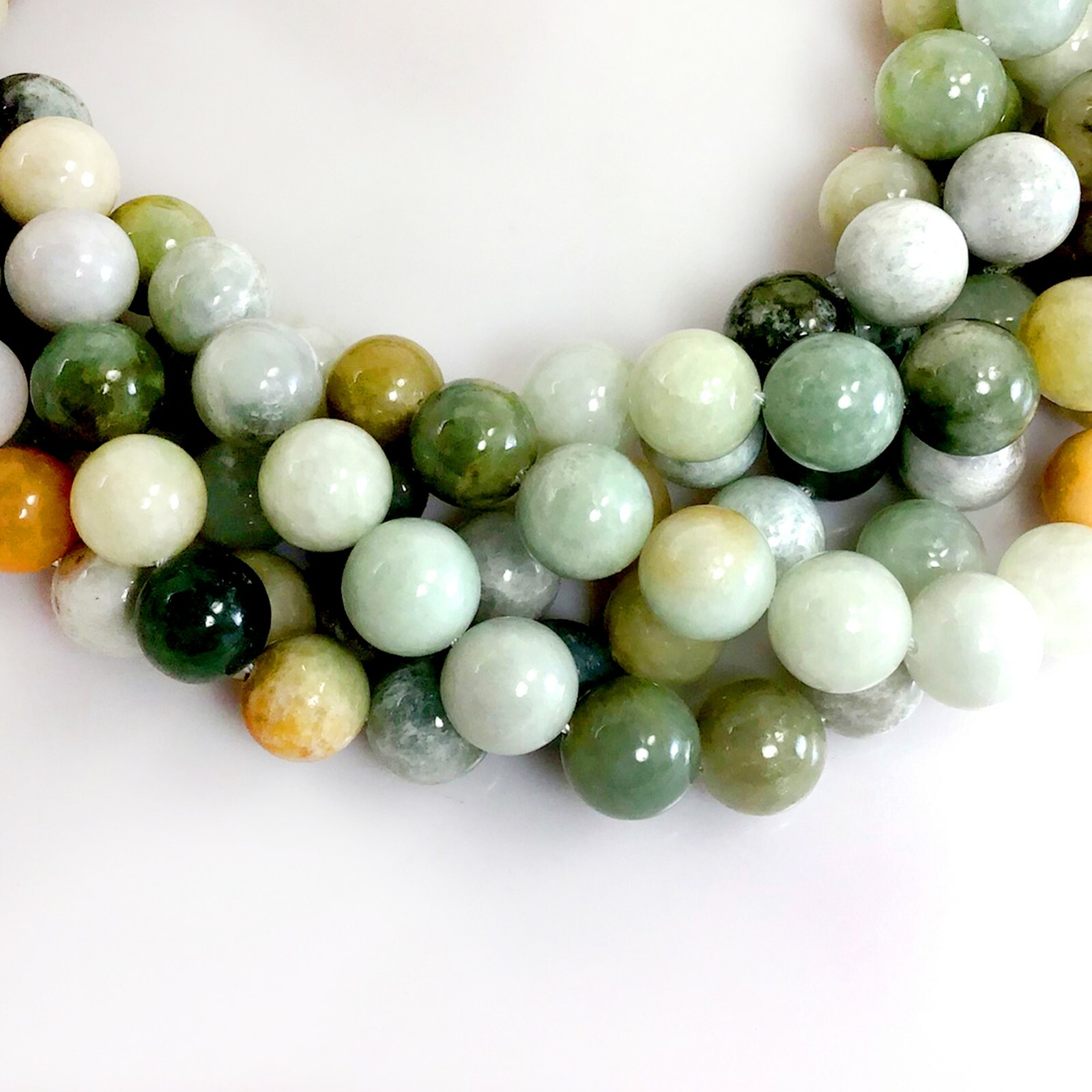Natural Gemstone Myanmar Burma Jade Round Beads 15″ inch Strand 10x10mm(JA03)b