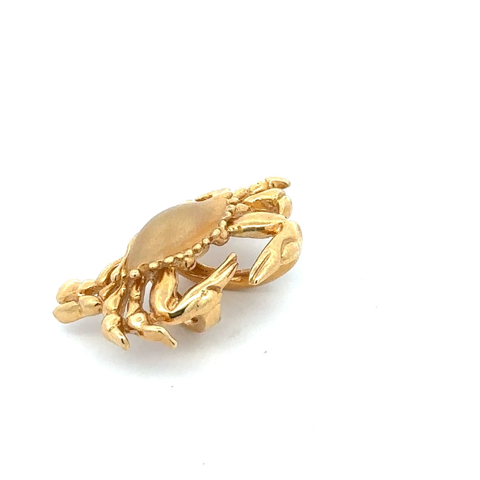 14KT. Yellow Gold Crab Pendant (Steven Douglas) 3/4 x 1 1/4 Inch