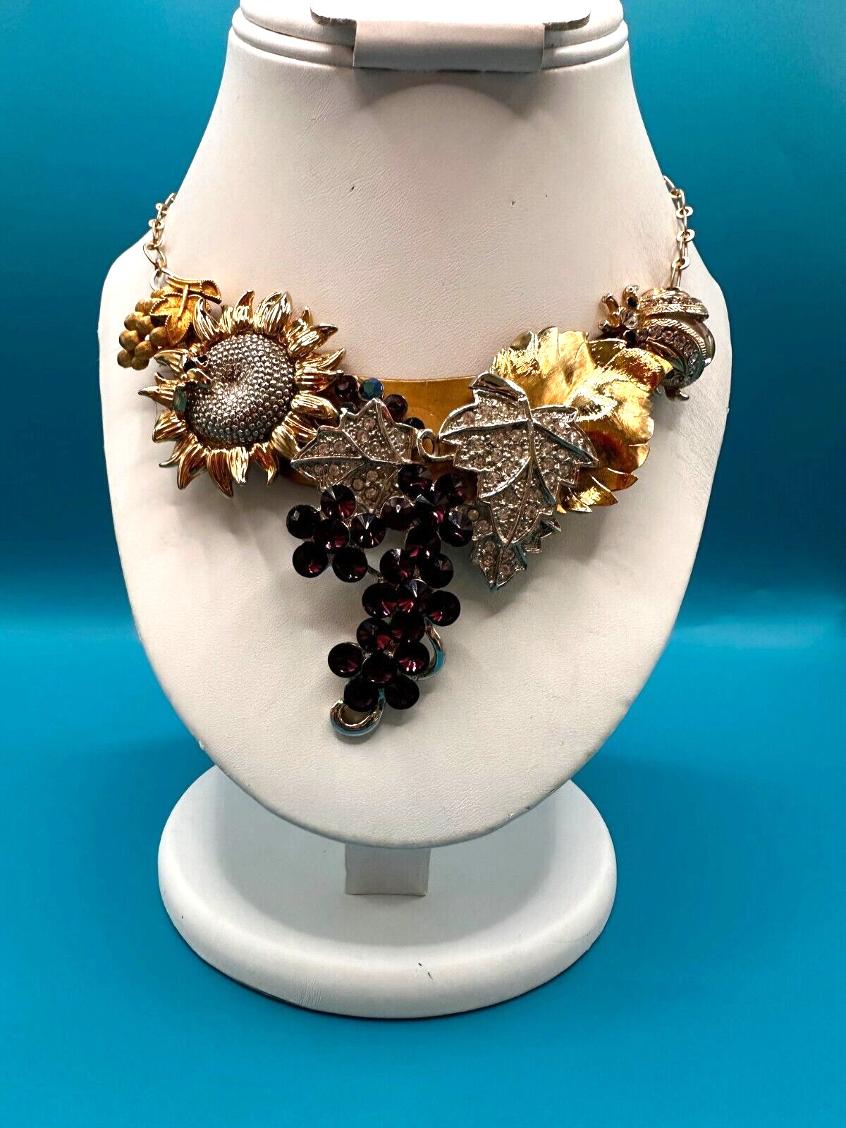 Kelley Hollis Necklace Vtg Restored Piece to Modern Style One Of A Kind Handmade