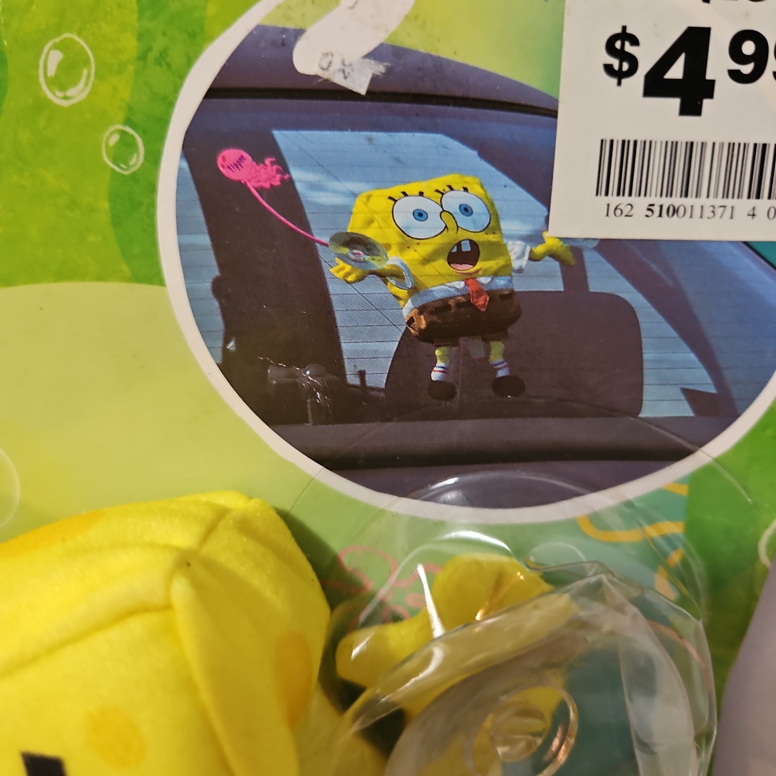 Vintage Spongebob Watch And SpongeBob On Board Suction Cup Plush New