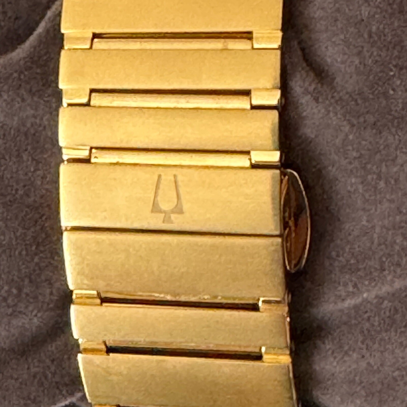 Bulova Curv Black Dial Men’s Watch – 97A144 Gold Tone Stainless