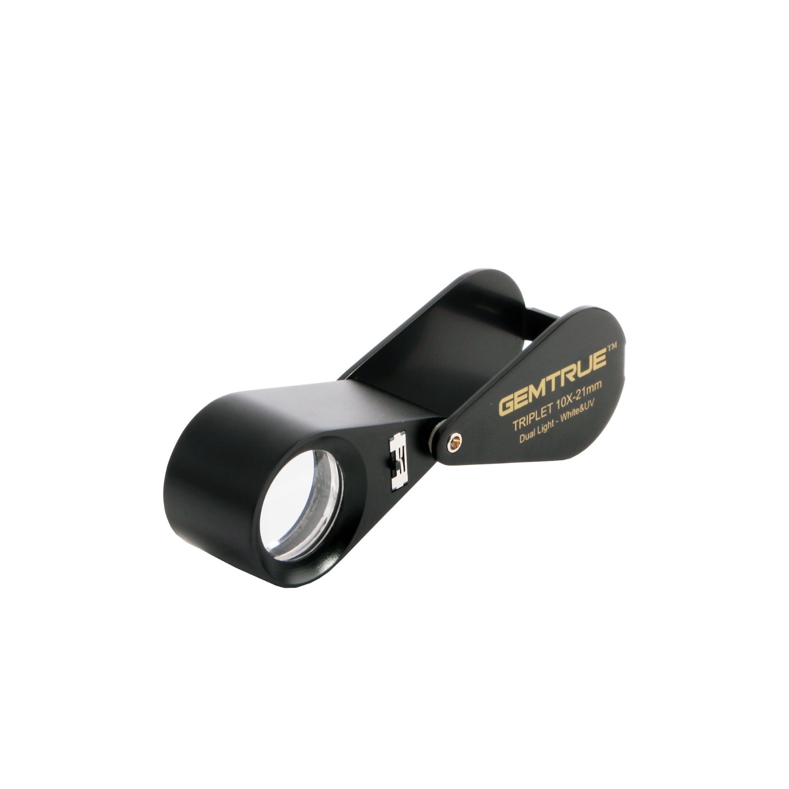 GemTrue LED & UV Diamond Loupe 10x 21mm Triplet Jewelry Magnifier DK09107