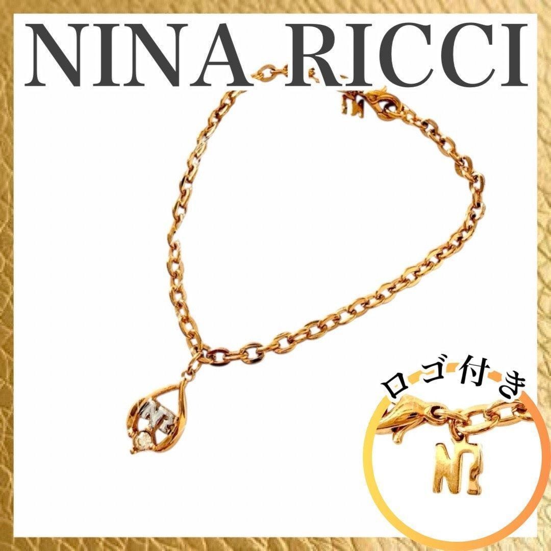 NINA RICCI Gold Tone Bracelet Dainty Chain Charm Minimalist Women Gift
