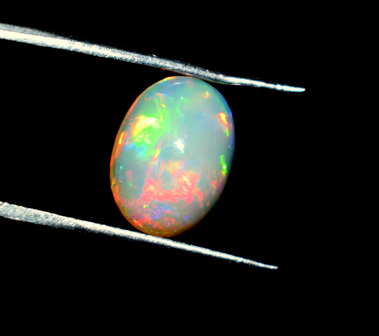 Ethiopian Opal Welo Fire Opal Cabochon 13×9.5×5.4 mm Loose Gemstone Gift F3372