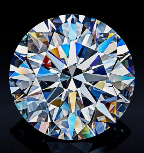 13.50X13.50 MM Round D Color VVS1 Clarity LAB GROWN CVD Diamond GIE CERTIFIED
