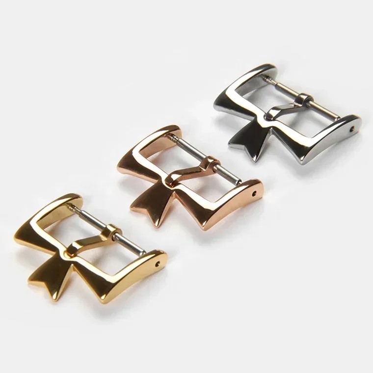 16mm 18mm 20mm Stainless Steel Watch Clasp Pin Buckle Replacement Accessory