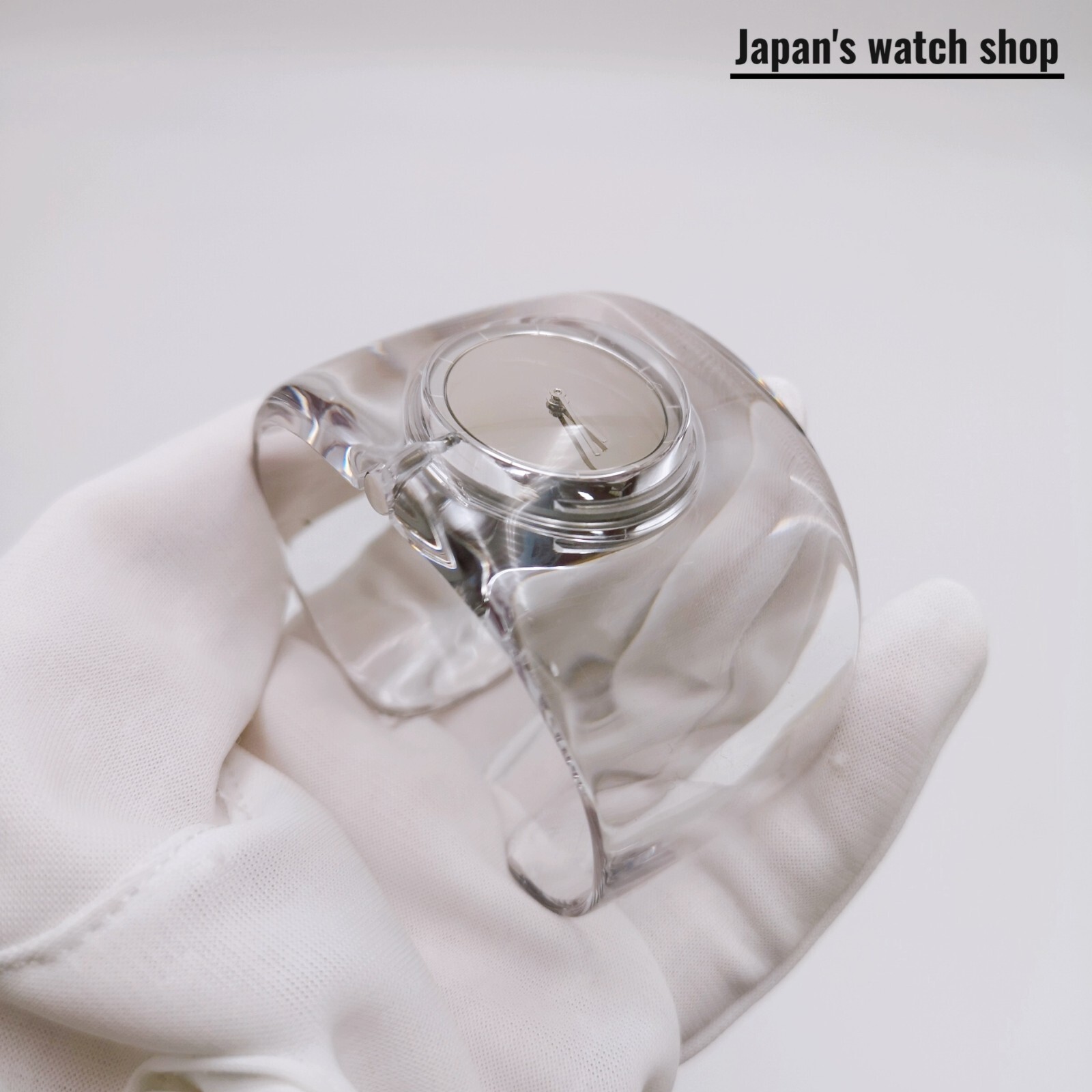 ISSEY MIYAKE O-Bold NYAS001 Transparent Bangle Watch Unisex Watch New in Box