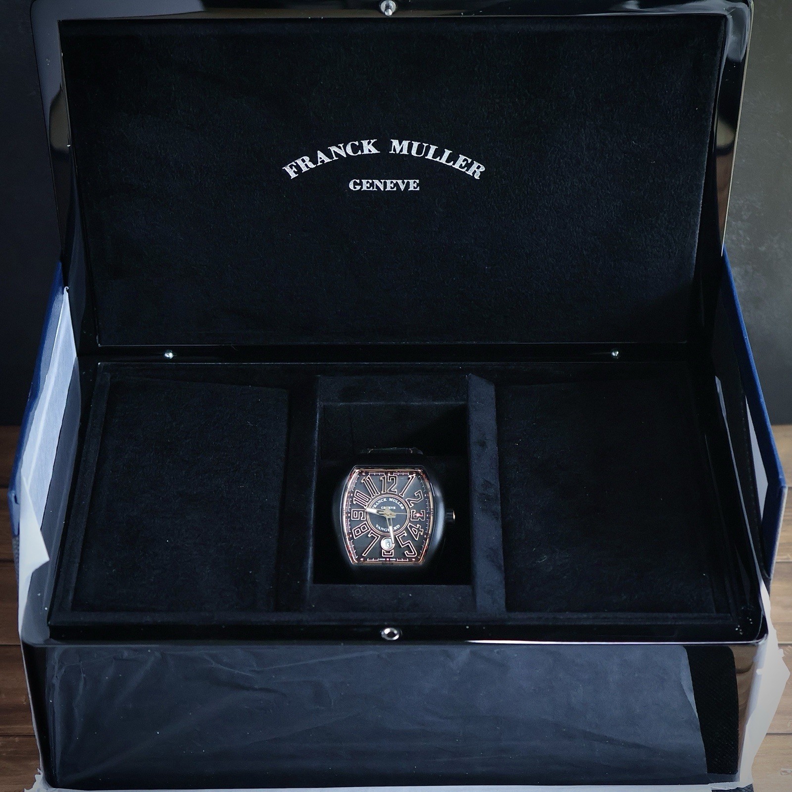 Franck Muller Vanguard V41 SC DT BR NR 5N – Black PVD Rose Gold – 2025 Full Set