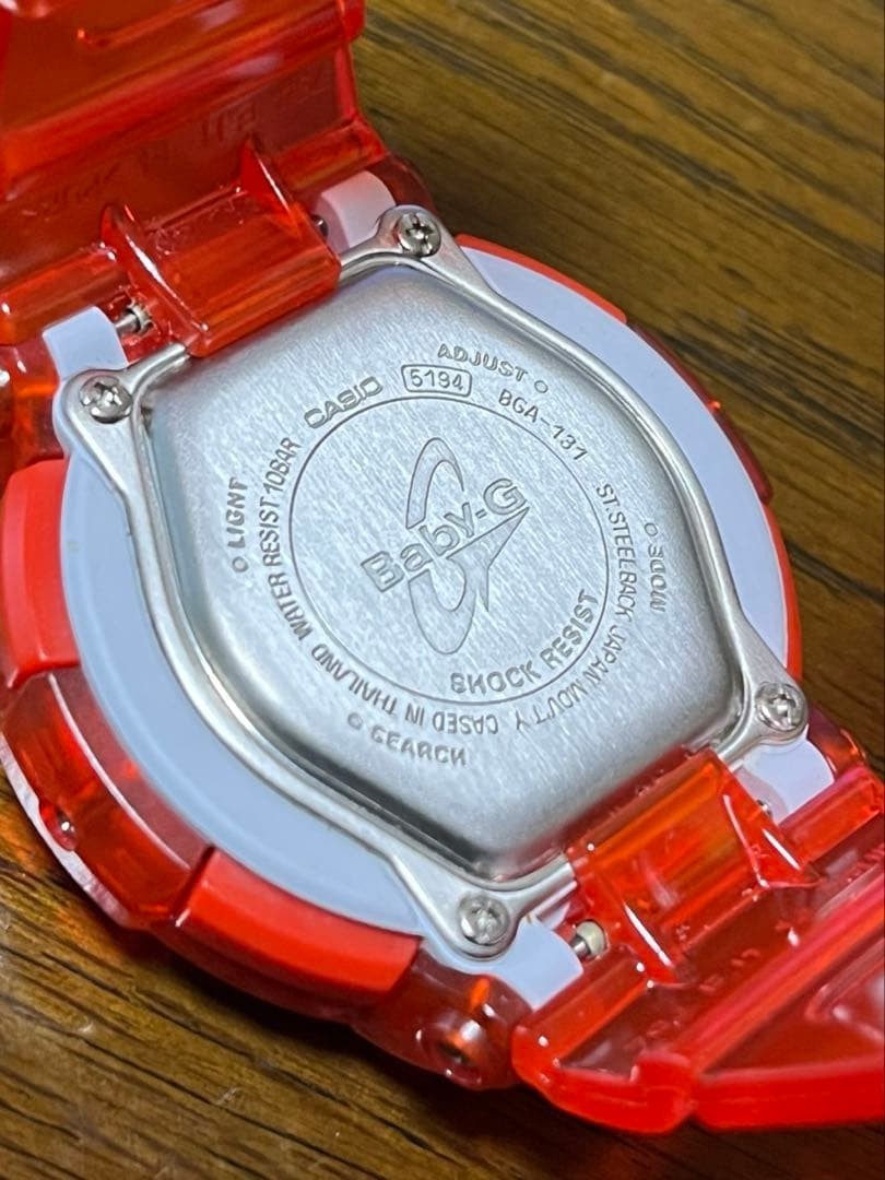 CASIO Baby-G BGA-131 Casio Ladies Quartz Skeleton Watch