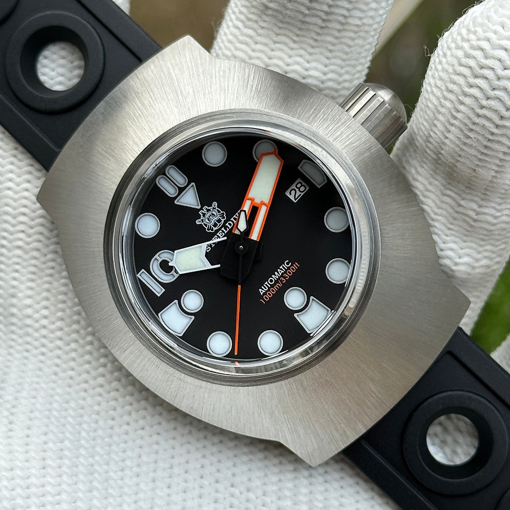 STEELDIVE SD1920 Mens 45mm 1000M Automatic Dive Watch NH35 Steel Number