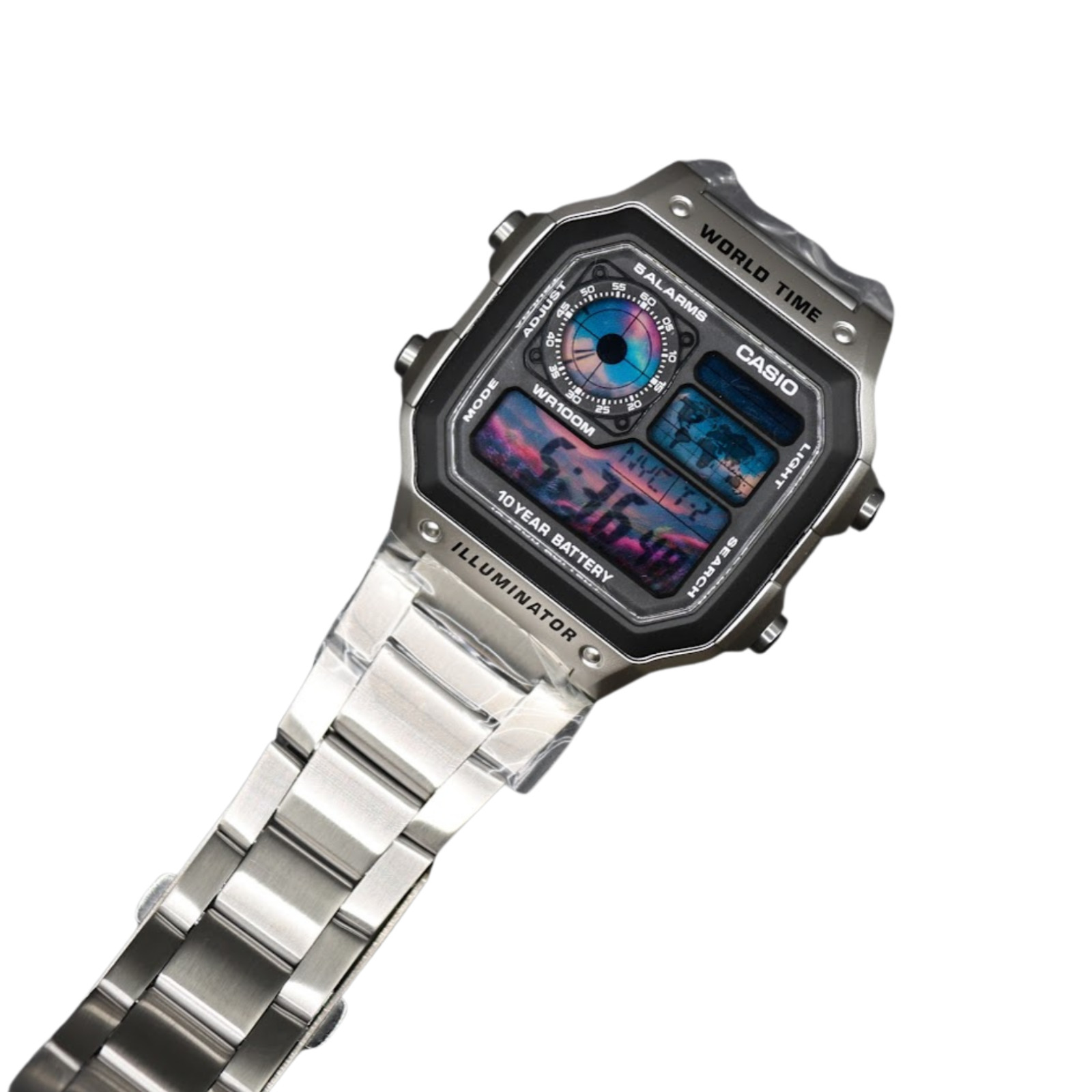 CASIO AE-1200WHD Royale World Time Watch Mod Nigh Sky Display Mod