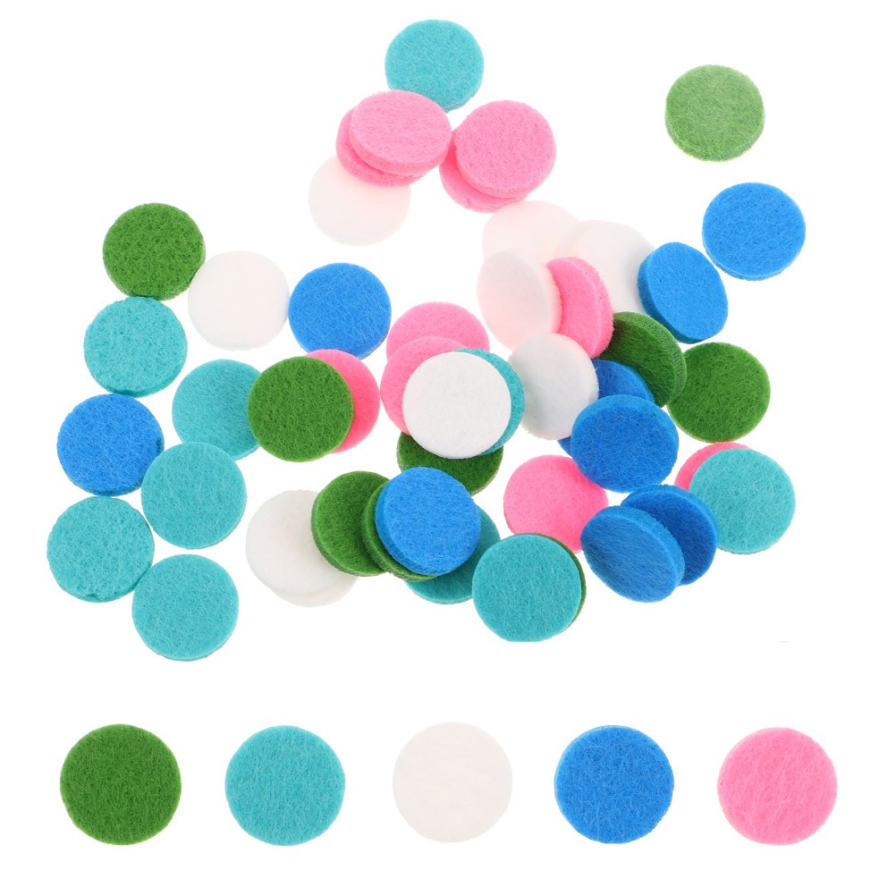 250 Pcs Aromatherapy Replacement Cotton Pads Necklace Refill Diffuser Refills