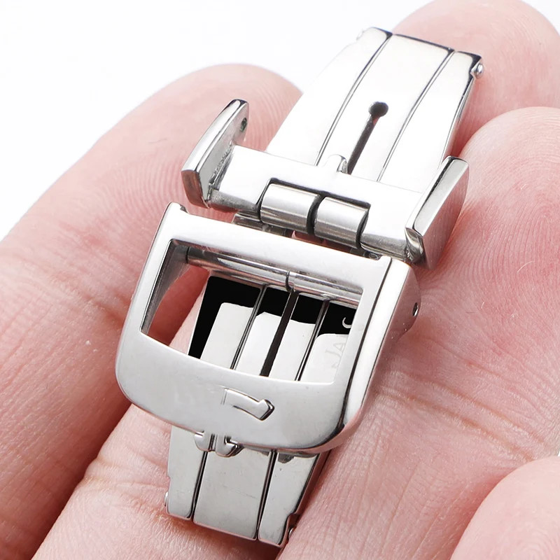14 16 18mm Silver Gold Deployment Butterfly Buckle Fits Jaeger LeCoultre Straps