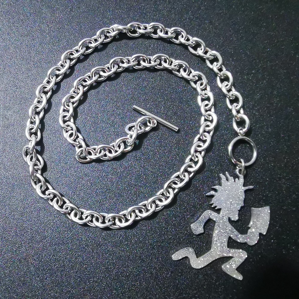 Big Sandy Embossing ICP Juggalo Hatchetman Charm Stainless Steel Oval Necklace