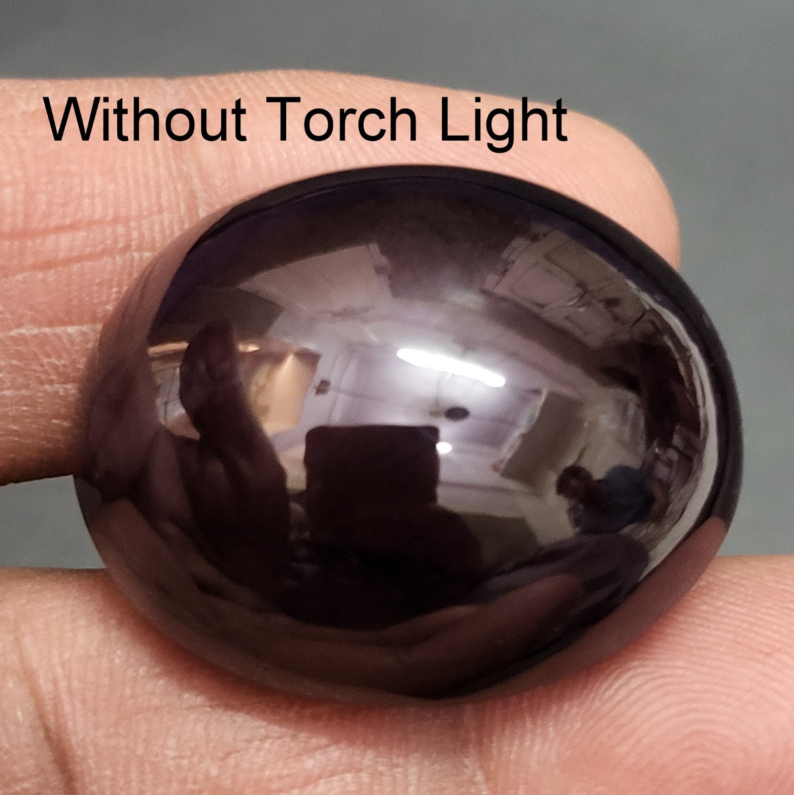 153 Ct 32×26.8×15.1 MM Natural 6-Ray Star Purple Red Garnet Star Oval Cabochon