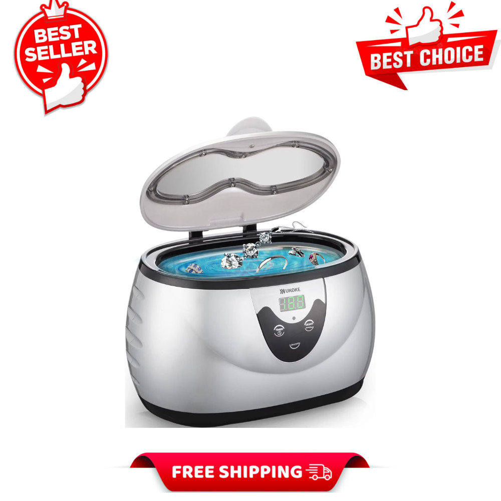 Ukoke UUC06S Ultrasonic Cleaner for Jewelry, Eyeglasses, Rings, and Watches NEW